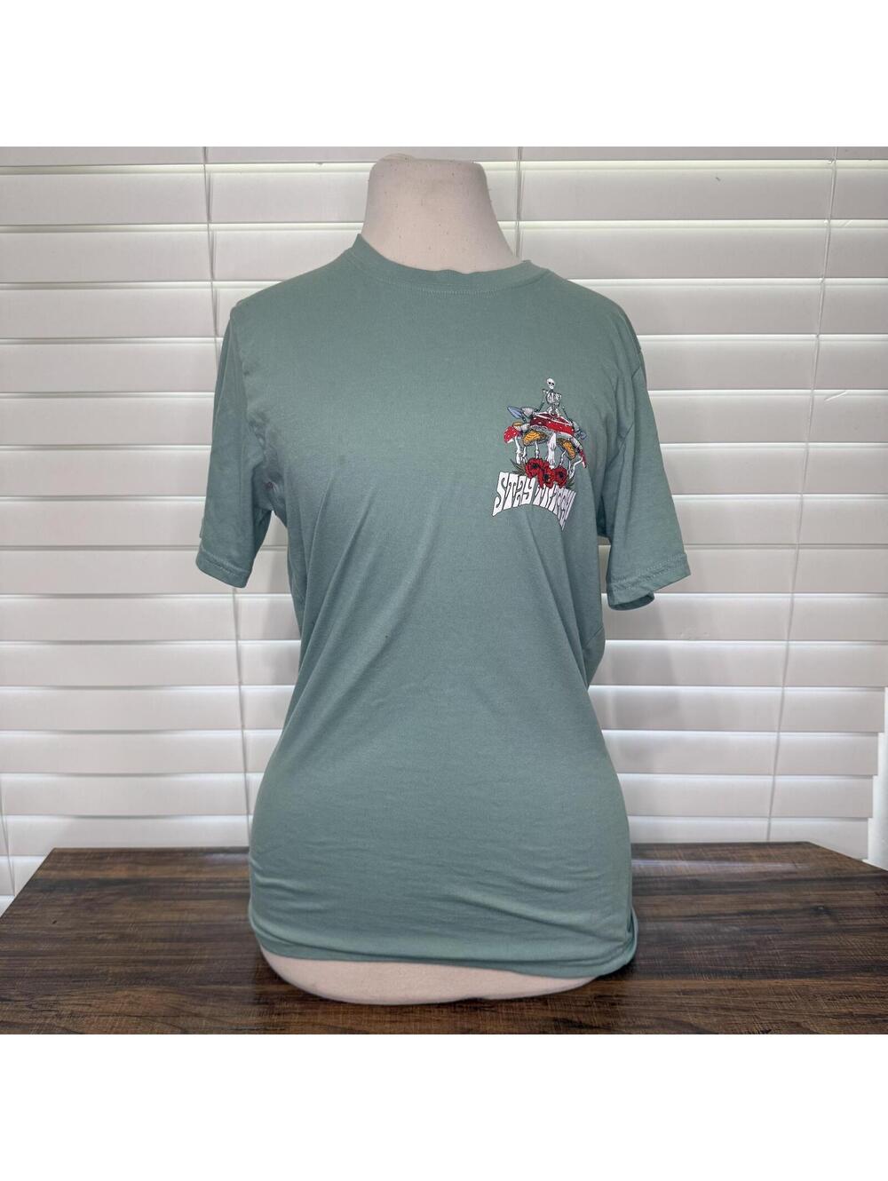 GSTR Stay Trippy! Graphic T-Shirt Mint Green Small